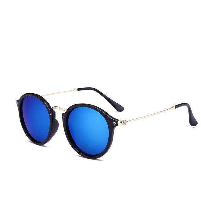 Metal Round Face Sunglasses Retro Driver Sunglasses Men And Women Sunglasses - Mubimart