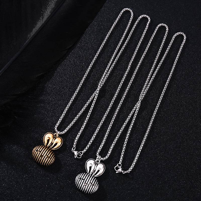 Lovely Rabbit Sweater Chain Fashionable Long Mens And Womens Necklace - Mubimart