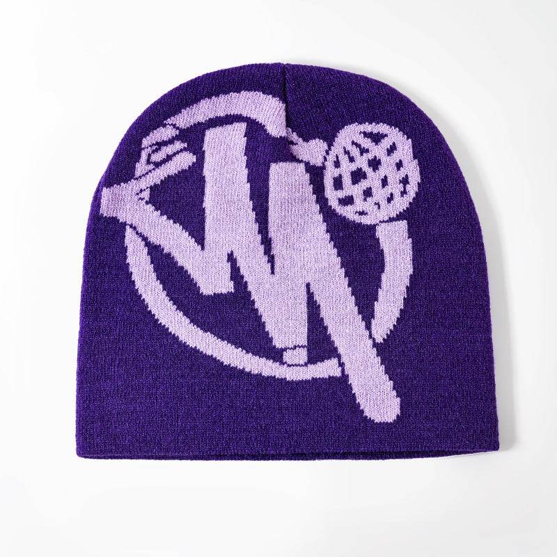Cap Hip Hop Hat Double Layer Knitted Hat - Mubimart