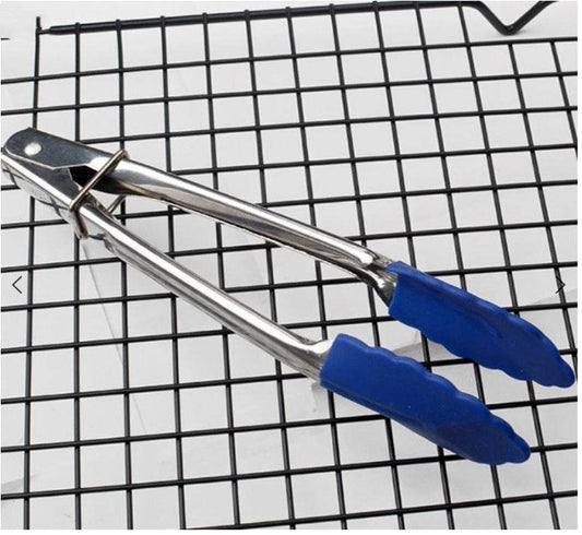 Silicone Kitchen Cooking Salad Utensils BBQ Clip Stainless - Mubimart