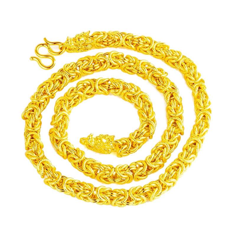 Mens Fashion Fabric Tap Necklace Bracelet - Mubimart