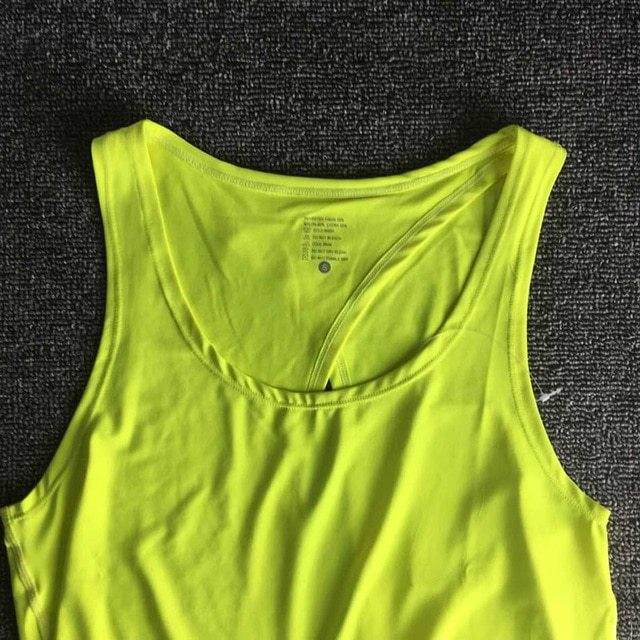 Women Backless Yoga Tank Top Shirts Sleeveless Off Shoulder Sports T Shirt Backless Crop Tops Racerback Gym Workout Clothes - Mubimart