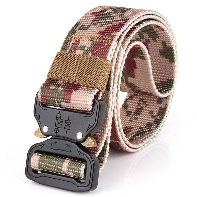 Outdoor Tactics Camouflage Belt Multifunctional Nylon Tooling Outer Belt Belt Outdoor Training Belt 38cm - Mubimart