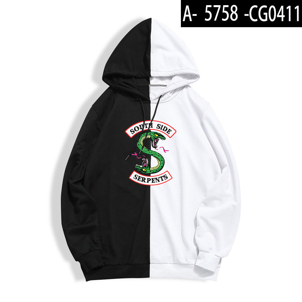 RIVERDALE SPLICE COLOR HOODIES - Mubimart -  