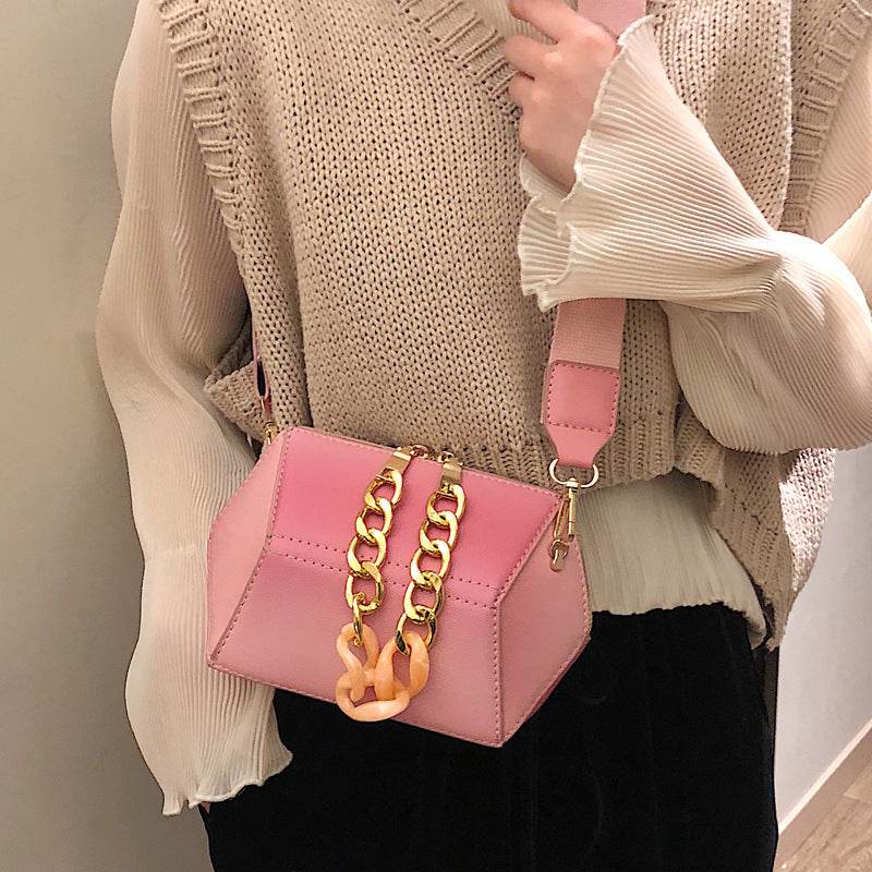 Wide shoulder girly One Shoulder Satchel - Mubimart