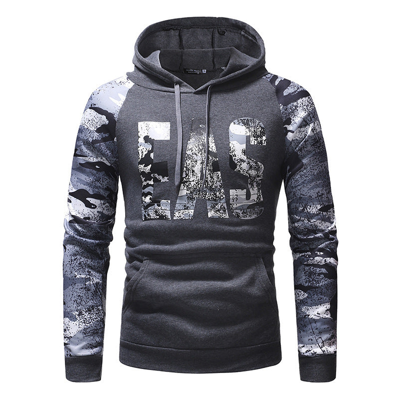 Mens Long Sleeve Camouflage Print Sweatshirt