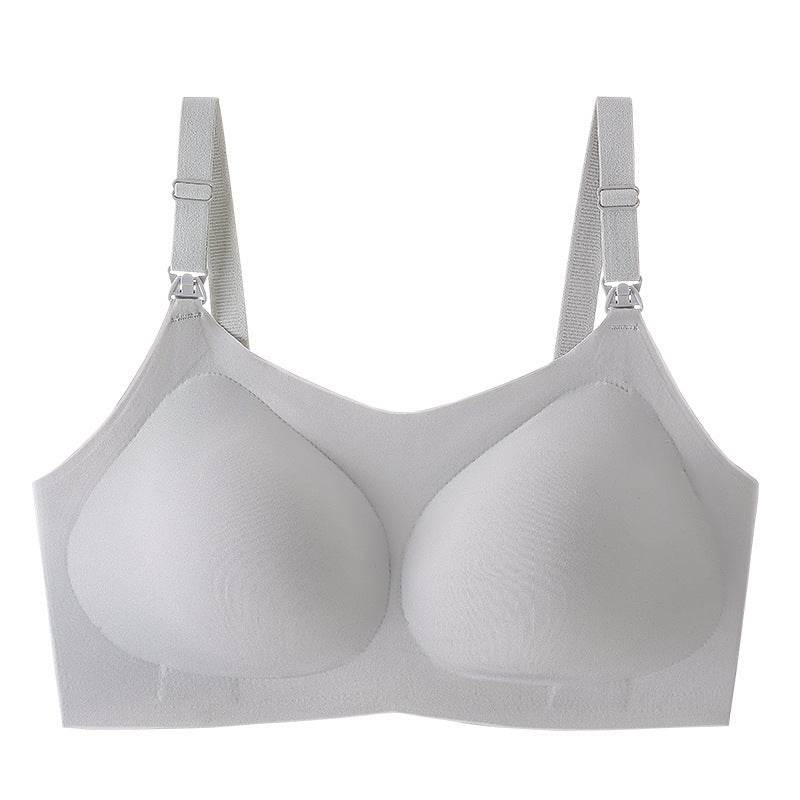 Nursing Bra Seamless Wireless One-piece Buckle - Mubimart