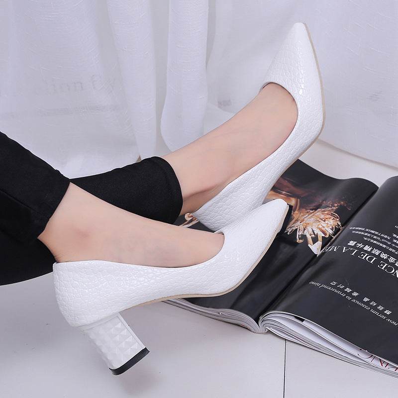 Black pointed high heels - Mubimart