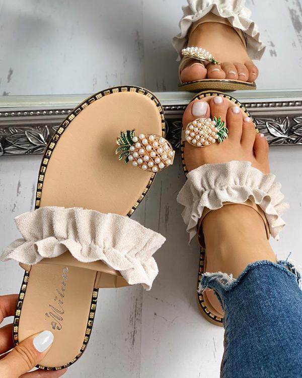 Pineapple flip-flops - Mubimart