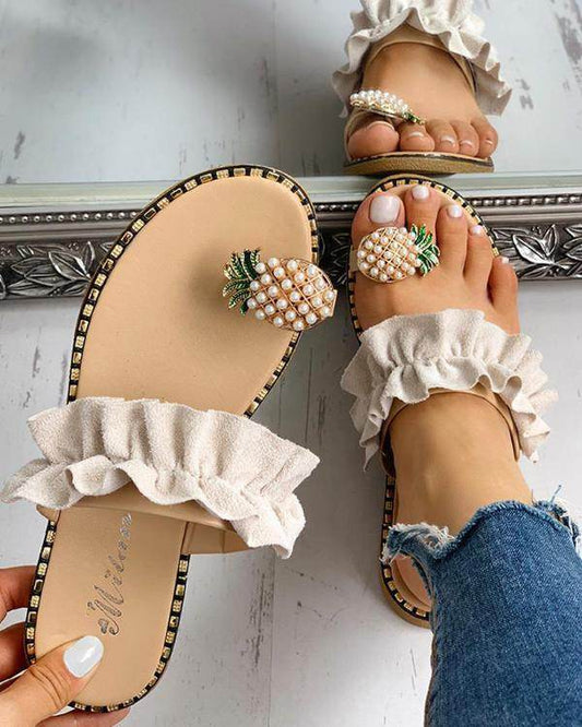 Pineapple flip-flops - Mubimart