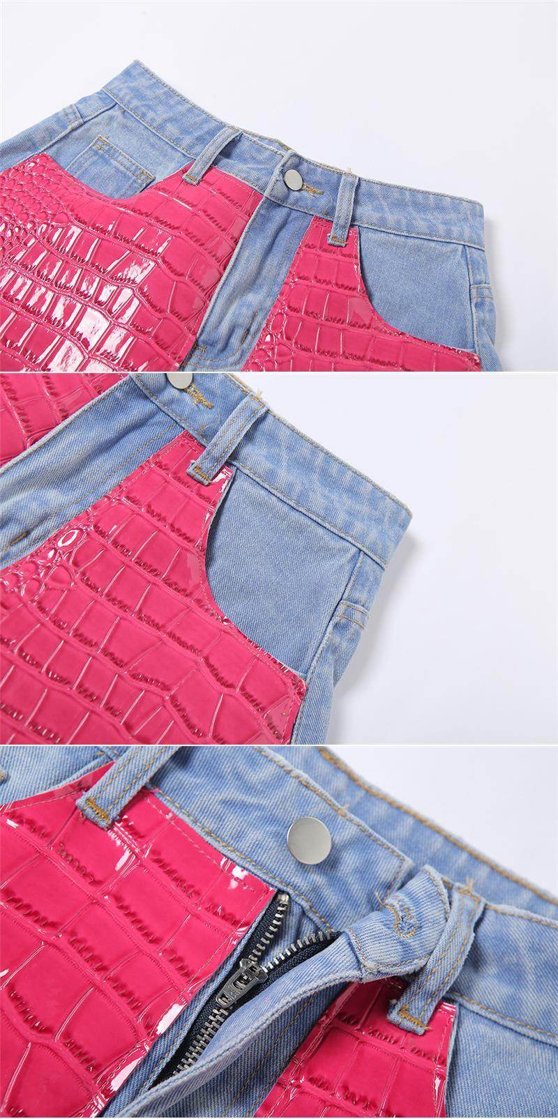 Bag Hip Tight Street Shooting Casual Denim Shorts Women - Mubimart