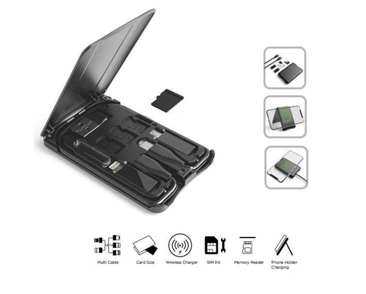 Multifunctional Travel Survival Card All-in-One Data Cable - Mubimart