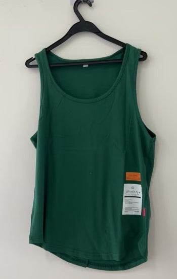 Mens Solid Color Cotton Breathable Loose Casual Tank Tops - Mubimart