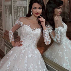 Wedding Gown Bridal Lace Dresses - Mubimart - Bridal Dress 