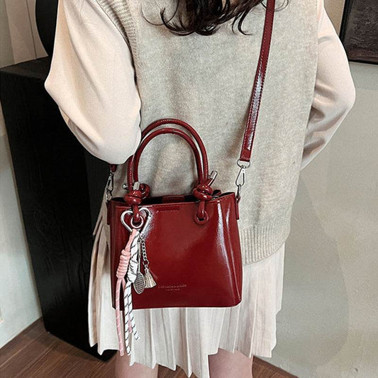 Women's Messenger Bag Fashion Portable One-shoulder Bucket Bag - Mubimart