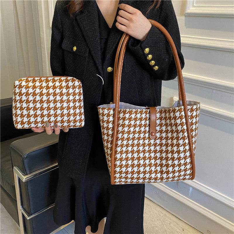 Autumn And Winter Large-capacity Portable Tote Bag Women - Mubimart