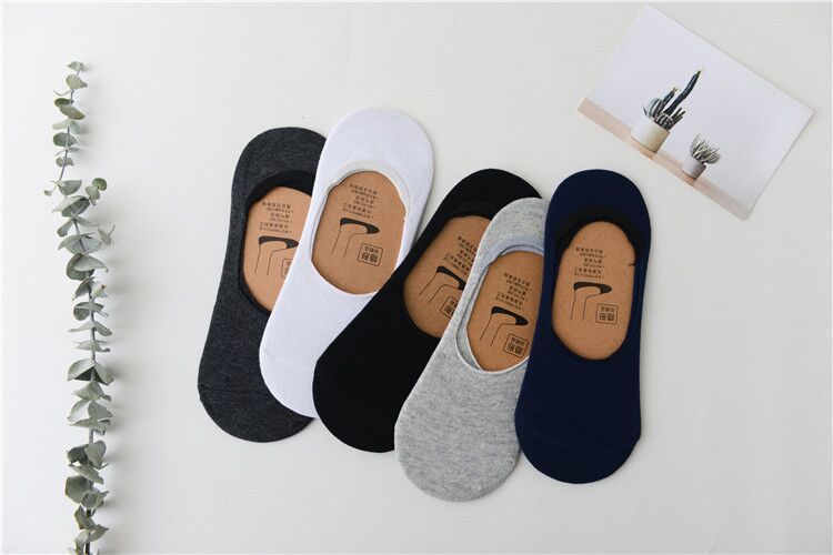 Men's Low-cut Invisible Silicone Non-slip Socks - Mubimart -  