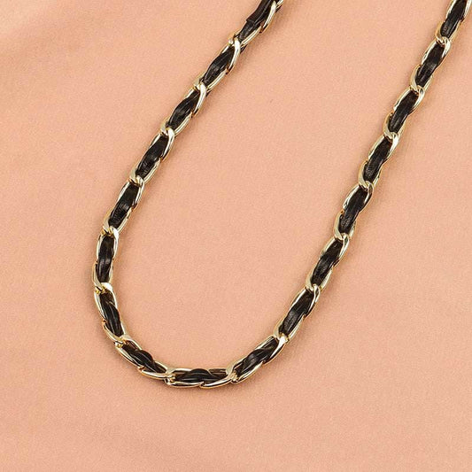Black Braided Choker Rope Choker Neck Short Chain Choker - Mubimart