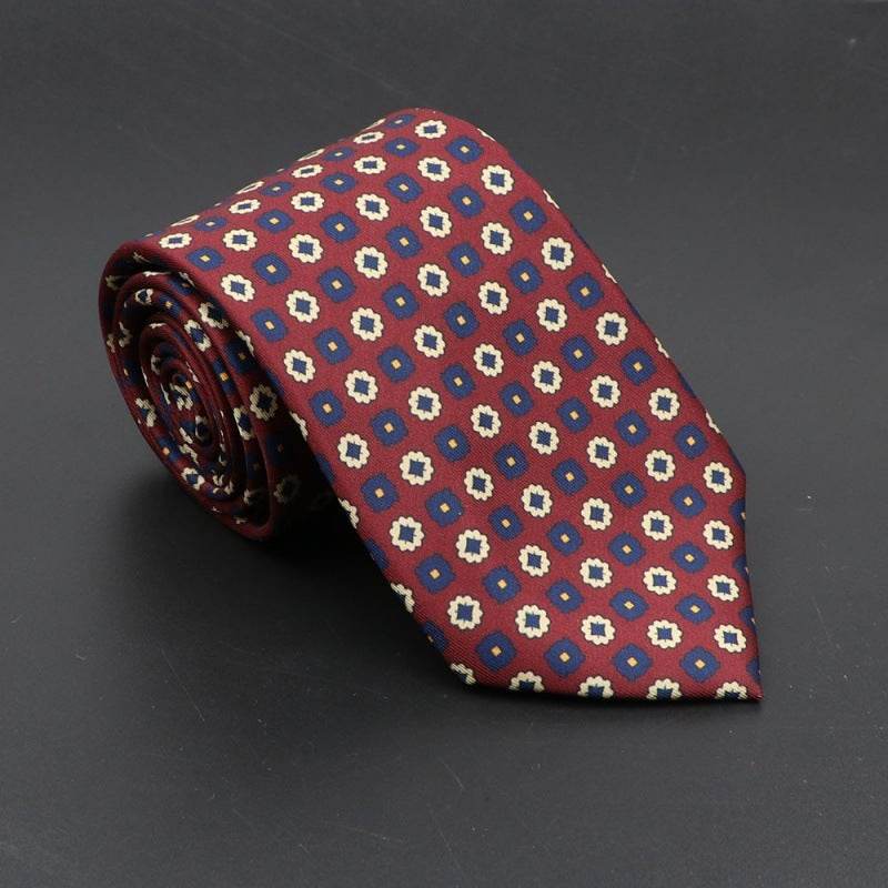 Super Soft Bohemian Silk Ties Men's Fashion 75mm Necktie - Mubimart