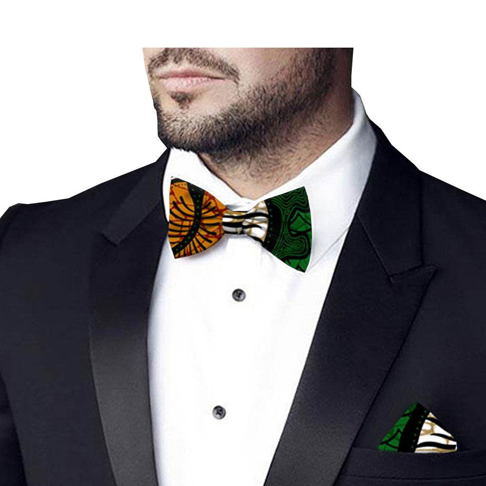Printed batik bow tie - Mubimart
