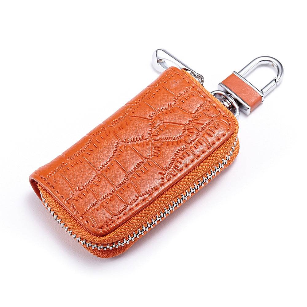Mens High End Cowhide Car Key Bag - Mubimart