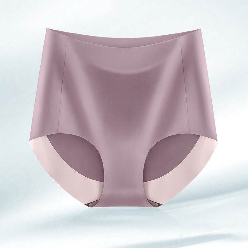 High Waist Seamless Breathable Cotton Antibacterial Women's Panties - Mubimart