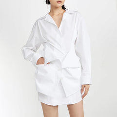 Ladies shirt dress - Mubimart -  