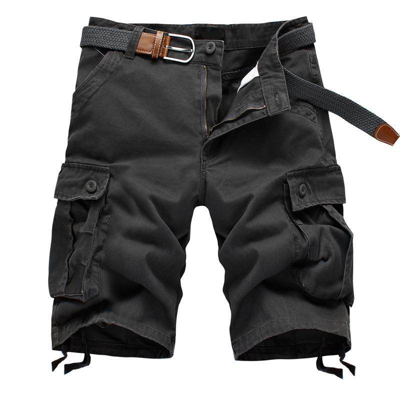 Multi-pocket cargo shorts - Mubimart
