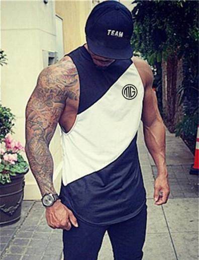 Hooded Mens Bodybuilding Tank - Mubimart