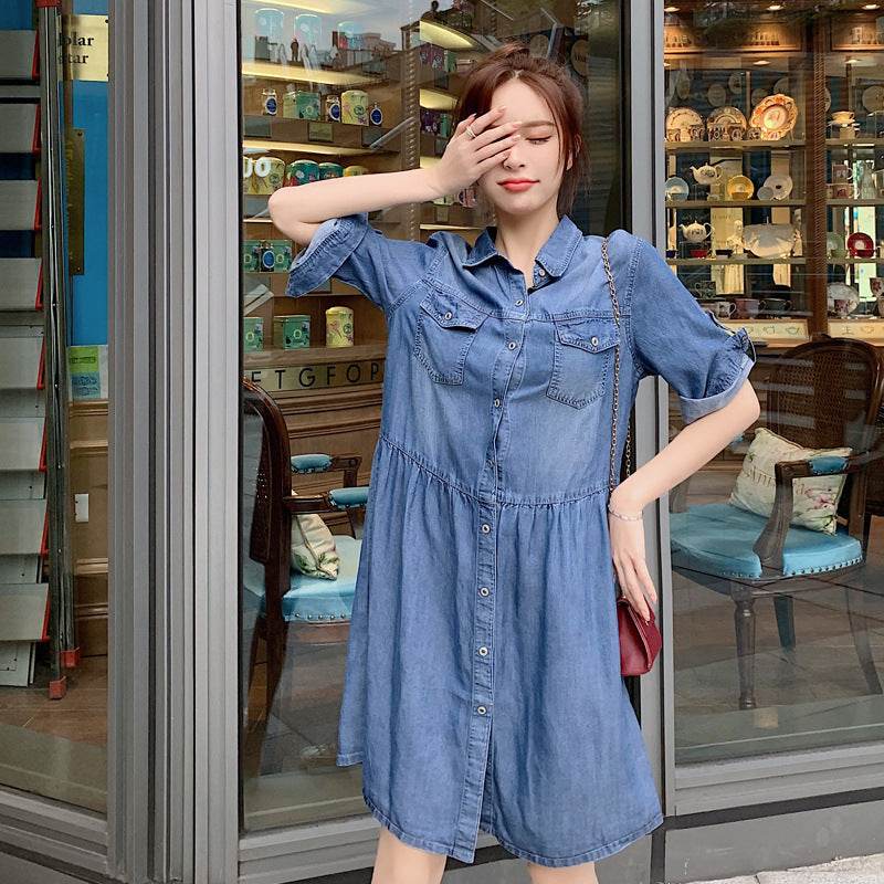 denim dress - Mubimart
