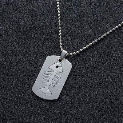 Stainless Steel Mens Necklace - Mubimart