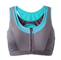 Fitness sports shirt bra sports Yoga women Zipper sports vest Bra Top women sport bra running Sexy 6603 - Mubimart -  