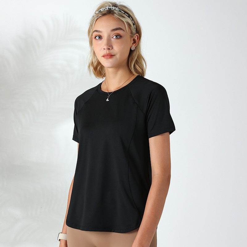 Quick-drying Mesh Stitching Workout Clothes Top For Women - Mubimart
