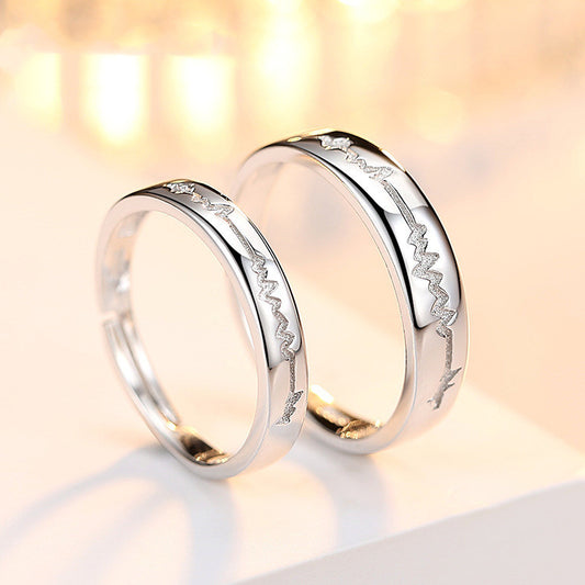 Sterling Silver Jewelry Pair Ring Women