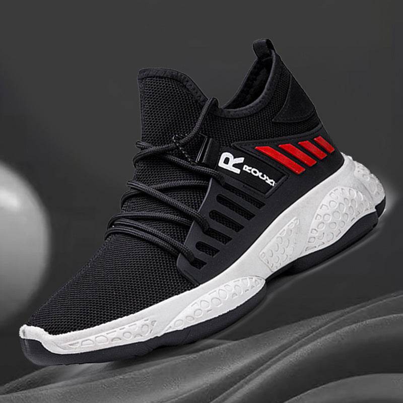 Men Sneakers Breathable Mesh Sports Shoes - Mubimart