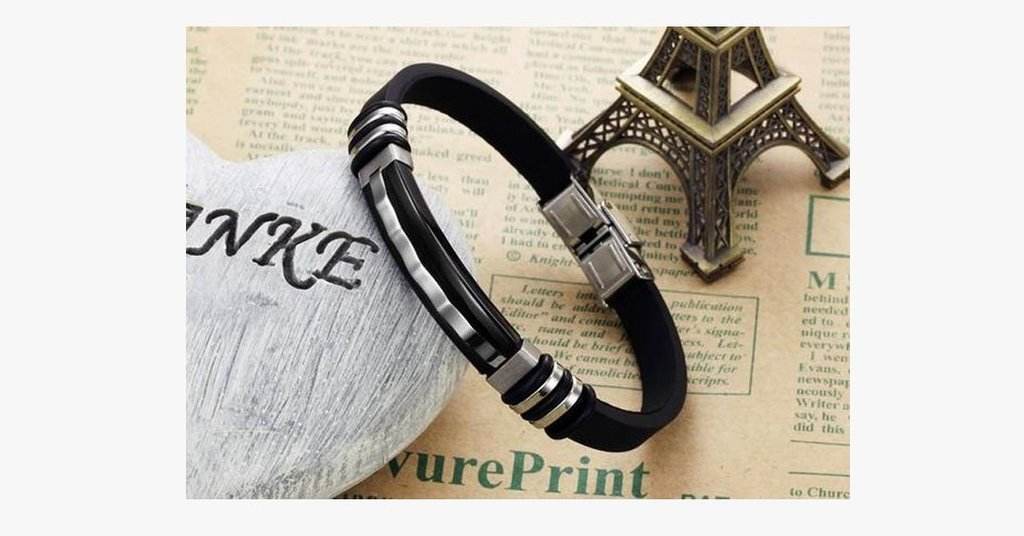 Zap Stainless Steel Mens Bracelet - Mubimart