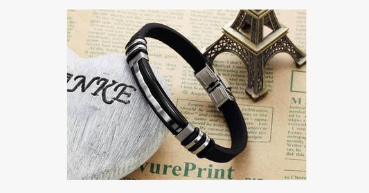 Zap Stainless Steel Mens Bracelet - Mubimart