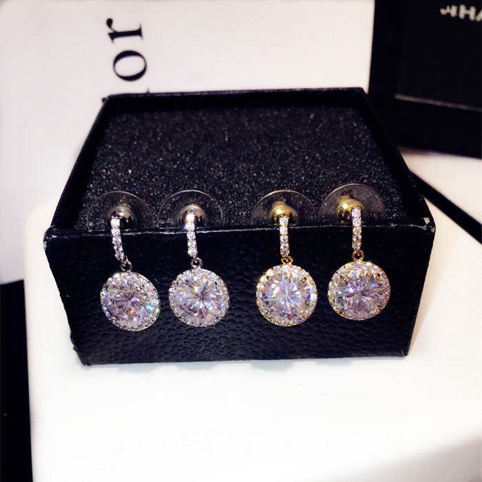 Zircon Temperament Stud Earrings For Women - Mubimart