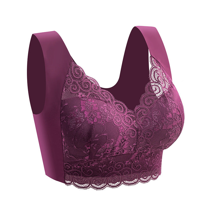 Women's Plus Size Lace Seamless Bra - Mubimart -  