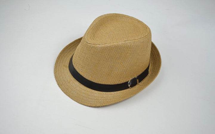 Summer hats men's summer casual trend hat female outdoor trip sunshade straw straw hats - Mubimart