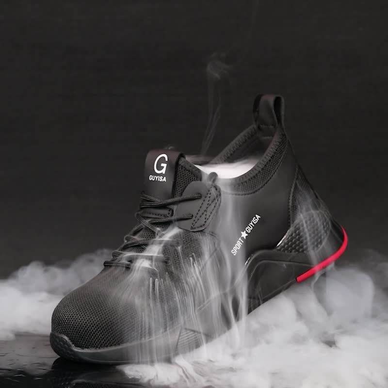 Indestructible Steel Toe Sneakers Men Women Lightweight Work Shoes Industrial Construction Shoes - Mubimart