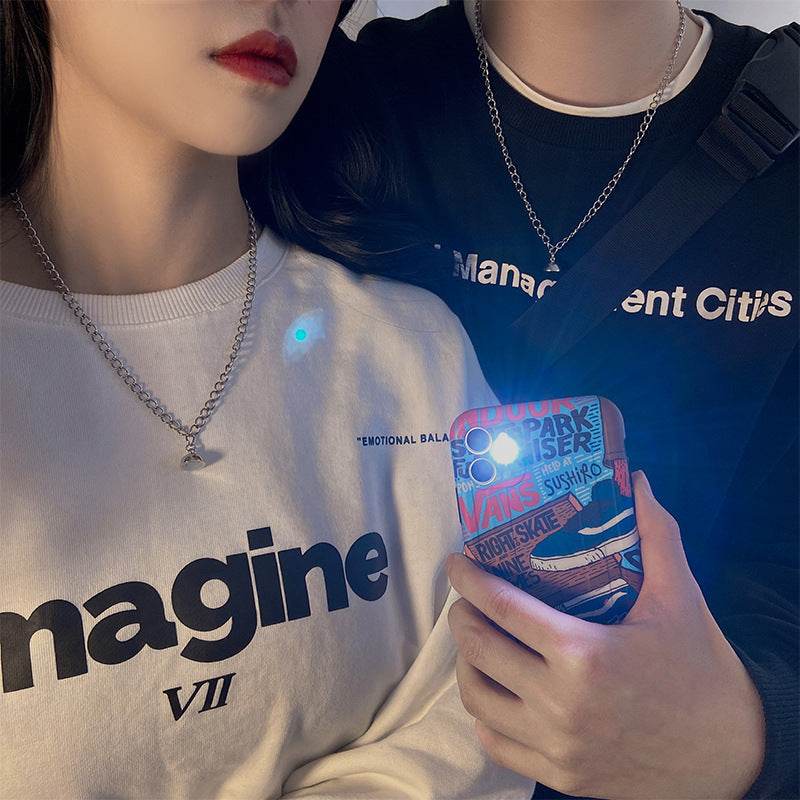 Men and Women Necklace Couple Magnetic Necklace - Mubimart