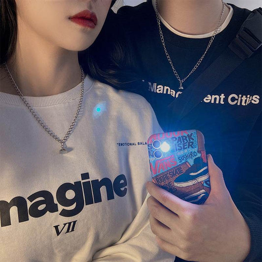 Men and Women Necklace Couple Magnetic Necklace - Mubimart