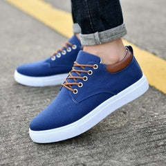 Breathable mens casual canvas sport shoes