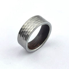 Heren Ring Mode Accessoire Bruiloft Verlovingsring Wolfraam Carbide Dagelijkse Mode Zilver