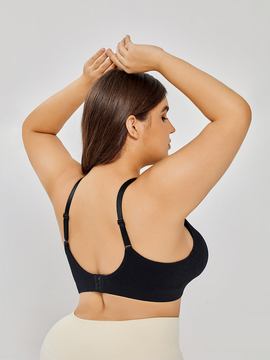 Comfortable Cotton Wirefree Bra - Mubimart -  