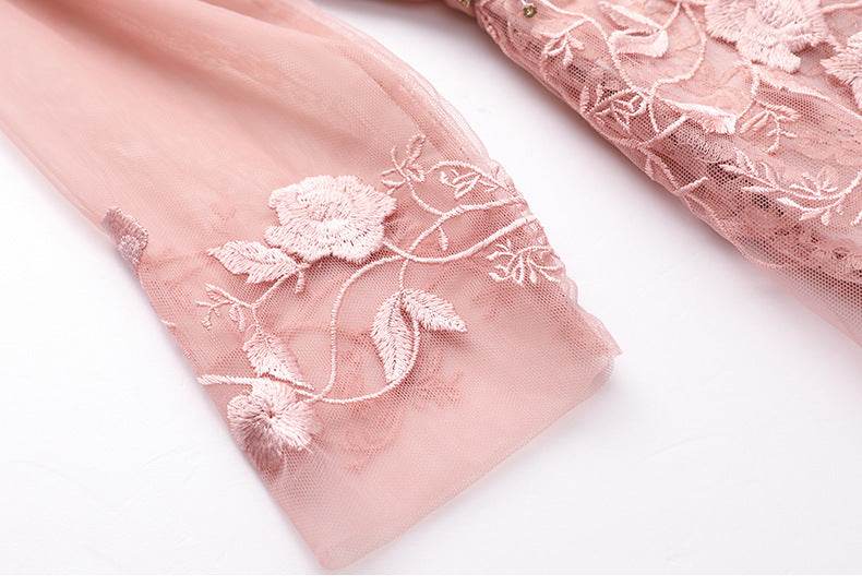 Formal Occasion Delicate Nailed Diamond Long Dress - Mubimart