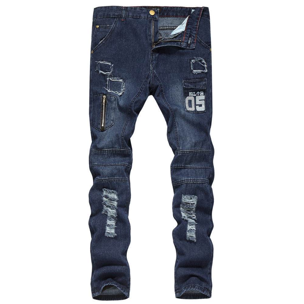 Slim-fit ripped jeans - Mubimart