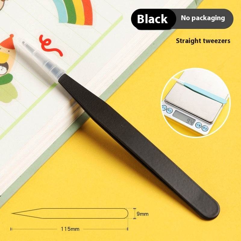 Hand Account Tweezers Stainless Steel Color DIY Elbow Clip Hand Tool Goo Card Tweezers - Mubimart