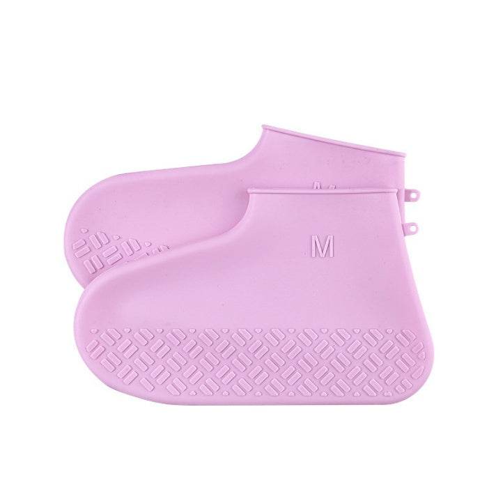 Men and women hiking slip wearable easy to carry silicone rain boots - Mubimart